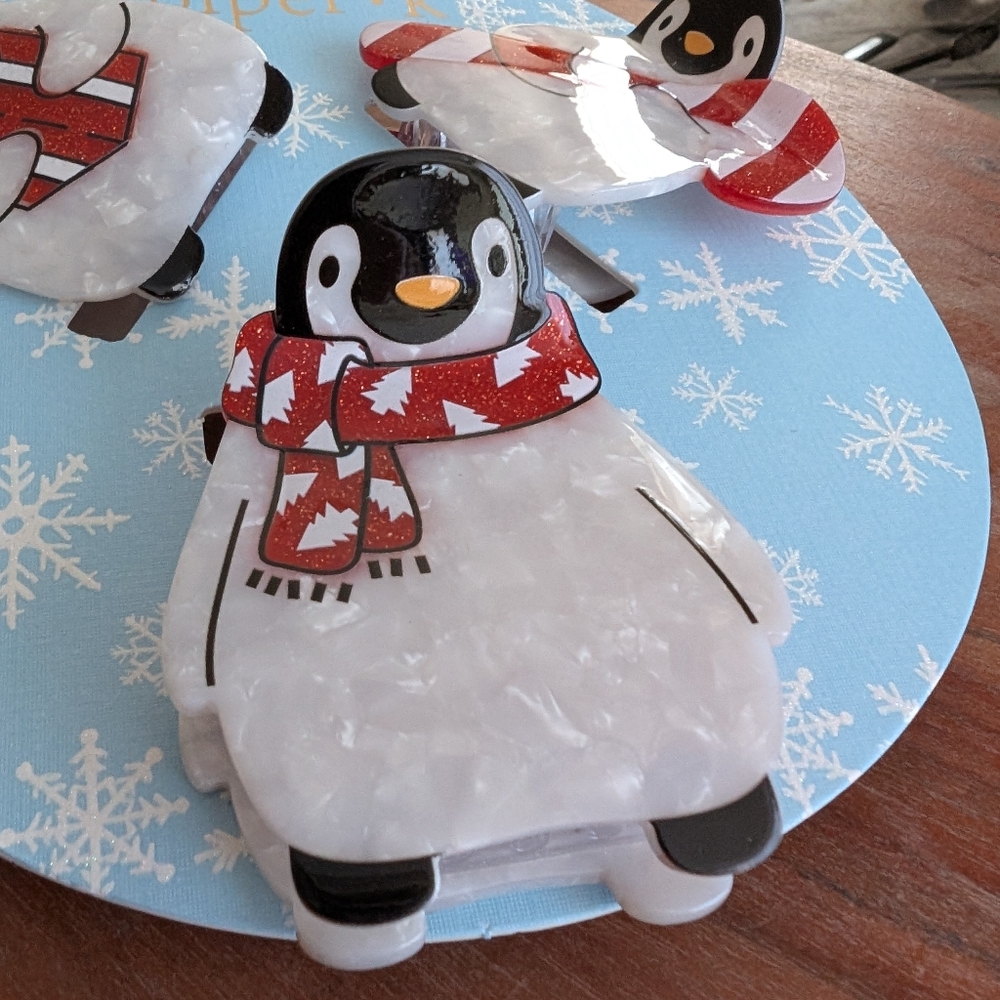 Penguin Hair Clips